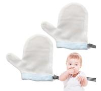 Guantes de malla para niños sin arañazos, guantes de malla para niños, guantes protectores, mordeduras y mordeduras de uñas para niños de 6 meses a 5 años, Antiarañazos, para la cara y las manos