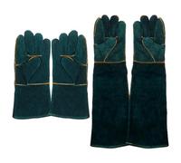 Guantes de manejo de animales, 2 guantes a prueba de mordeduras para mascotas, guantes de aseo para perros, guantes de seguridad para animales, guantes resistentes al agua, guantes de manejo de