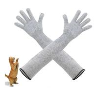 Guantes de manejo de mascotas, mangas de brazo para aseo de gatos, guantes a prueba de mordeduras para pájaros, gatos, perros, serpientes, lagartos, guantes de protección de brazo resistentes a los