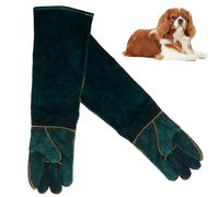 Guantes De Manejo De Serpientes - Forro De Protección Grueso De Cuero De Diseño Anti-Mordedura Resistente Al Calor, Escudo Fiable Para El Control De Seguridad De Los Animales |