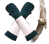Guantes de manejo para mascotas multiusos: guantes resistentes a los arañazos, resistentes a los arañazos, guantes de piel reforzados con mangas | Arañazos de águila adecuados para el cuidado y el