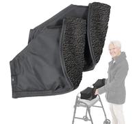 Guantes de mango de andador para silla de ruedas y andador protector de calentador de manos invierno al aire libre accesorios a prueba de viento, impermeable, 2 unidades
