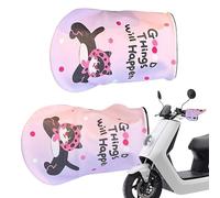 Guantes De Manillar Para Motos | Cubiertas De Manillar Solar Para Scooters - Protección Solar Grip Fundas Scooter Motocicleta Triciclo Vehículos Eléctricos Adultos Jinetes Y Ciclistas Aventureros