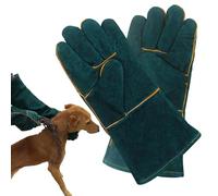 Guantes de manipulación de animales - Guantes de cuero para un manejo seguro de animales | Granja, ganado, aseo ecológico para mascotas, cuidado de perros, gatos y anima