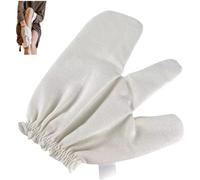 Guantes de masaje de seda cruda para hombre y mujer, guantes de baño exfoliantes de seda cruda, diseño antideslizante, limpieza profunda y suave, aptos para todo tipo de piel.