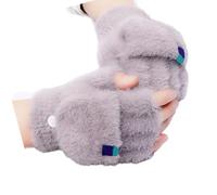 Guantes De Medio Dedo con Cubierta Abierta Y Yemas Los Dedos Expuestas Equipo Deportivo para Exteriores Escritura En Interiores Viaje Diario Ropa Mano Cálida Guantes Sin Dedos Visón Sintético