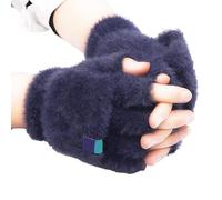 Guantes De Medio Dedo con Cubierta Abierta Y Yemas Los Dedos Expuestas Equipo Deportivo para Exteriores Escritura En Interiores Viaje Diario Ropa Mano Cálida Guantes Sin Dedos Visón Sintético