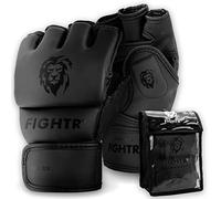 Guantes de MMA FIGHTR® - para una Estabilidad Ideal y Potencia de golpeo | Guantes de Grappling para MMA, Saco de Arena, Sparring y Entrenamiento | Incluye Bolsa de Transporte