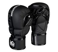Guantes de MMA Phantom APEX | Guantes profesionales para sparring, pelea, boxeo, lucha libre (S/M - Negro)