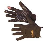 Guantes de montañana Finos Antideslizantes de Color Marron, Dedo Fuera - Outdoor | Tiro | Caza (XL)