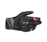 Alpinestars Belize v3 Drystar Guantes de moto impermeables, negro/gris/rojo, Talla 3XL