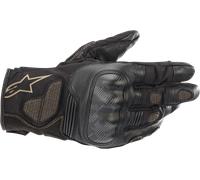 Guantes De Moto Alpinestars Corozal V2 Cuero Negro/Sand, Marrón/Negro/Gris