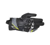 Alpinestars Corozal V3 Drystar Guantes de moto impermeables, negro-gris-amarillo, tamaño S para Hombres