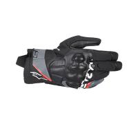 Alpinestars Corozal V3 Drystar Guantes de moto impermeables, negro-gris-rojo, tamaño M para Hombres