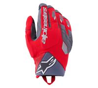 Alpinestars Durack Guantes de moto, gris-rojo, tamaño M para Hombres