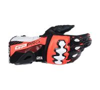 Guantes de motocicleta Alpinestars Gp Pro R4 - negro/rojo/fluo/blanco