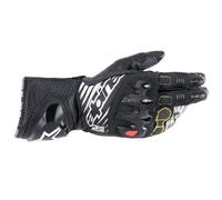 Alpinestars GP Tech V2 Guante de motocicleta, negro-blanco, tamaño L para Hombres