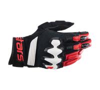 Guantes de Moto Alpinestars Halo Leather Negro/Blanco/Rojo BrillanteXXXL Negro,Blanco,Rojo Brillante