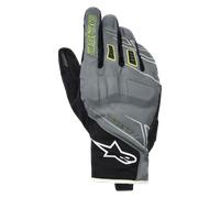 Alpinestars Moblast WP Guantes impermeables para motocicletas, negro-gris-amarillo, tamaño 2XL para Hombres