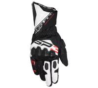 Guantes de moto Alpinestars SP-3 negro-blanco-rojo fluorescente L