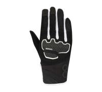 Bering Breeze Mesh Guantes de moto para mujer, negro-blanco, tamaño L