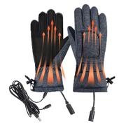 Guantes de moto calefactables | Guantes cálidos para exteriores con | Guantes térmicos para pantalla táctil, resistentes al viento, USB, para senderismo, montañismo, esquí