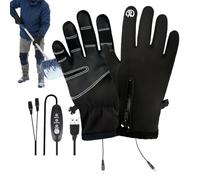 Guantes de moto calentados - 3 niveles eléctricos recargables USB calientamanos pantalla táctil | Guantes térmicos para manos, para esquí, snowboard, caminar, desplazamiento, jardinería diaria, Split