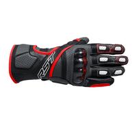 Guantes de moto de cuero RST Fulcrum - gris/rojo/negro