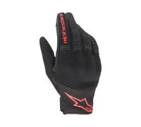 Guantes De Moto De Verano Alpinestars Copper Negro Rojo Flúo Con Protecciones