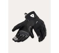 Guantes de moto de verano REVIT Endo, color negro y blanco