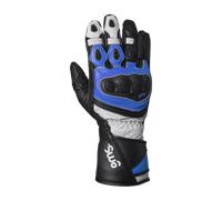 GMS GR-1 SF Guantes de moto perforados, negro-blanco-azul, tamaño XS para Hombres