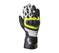 GMS GR-1 SF Guantes de moto perforados, negro-blanco-amarillo, tamaño XS para Hombres
