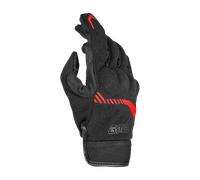 GMS Jet-City Guantes de moto, negro-rojo, tamaño S
