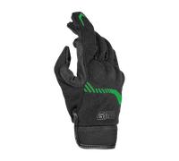 GMS Jet-City Guantes de moto, negro-verde, tamaño S