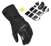 Guantes de moto Hombre Macna Azra 12V 3A kit Calefacción electrónica Black