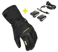 Guantes de moto Hombre Macna Azra RTX kit Calefacción electrónica Black