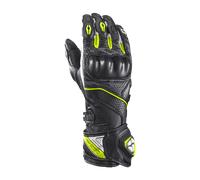 Ixon Tornado Air Guantes de moto, Negro/blanco/neón amarillo, Talla 3XL