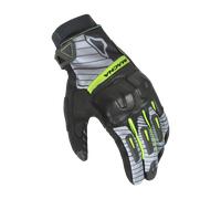 Macna Attila RTX Guantes de motocicleta, negro-gris-amarillo, tamaño L para Hombres
