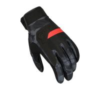 Macna Congra Camo Guantes de motocicleta, negro-gris-rojo, tamaño XL para Hombres