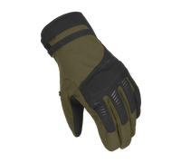 Macna Dim RTX Guantes de motocicleta impermeables, negro-verde, tamaño L