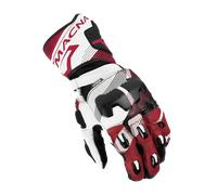 Macna Powertrack 2.0 Guantes de moto, negro-blanco-rojo, tamaño 2XL para Hombres