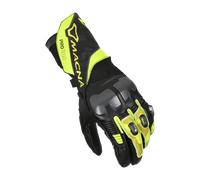 Macna Protego Guantes de moto, negro-amarillo, tamaño S para Hombres