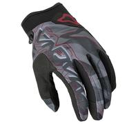 Macna Decode Guantes de moto para mujer, negro-rojo, tamaño S