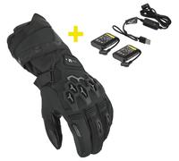 Macna Rafina RTX Kit Guantes impermeables y calefactables para moto Winter Ladies + 7,4V / 2,2A pilas y cargador, tamaño L para Mujer
