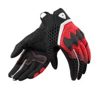Revit Veloz Guantes de moto para mujer, negro-rojo, tamaño L