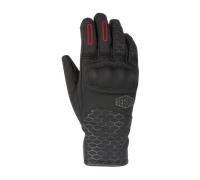Segura Natcho Guantes de moto impermeables para mujer de invierno, negro-rojo, tamaño XL