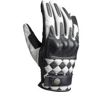 John Doe Tracker Race Guantes de moto perforados, negro-blanco, tamaño 3XL para Hombres