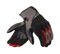 Revit Cavern Guantes de moto, negro-gris-rojo, tamaño S para Hombres
