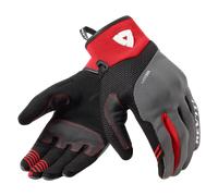 Revit Endo Guantes de moto, negro-gris-rojo, tamaño S para Hombres