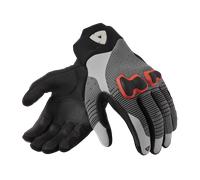 Revit Kinetic 2 Guantes de moto, negro-gris-rojo, tamaño XL para Hombres
